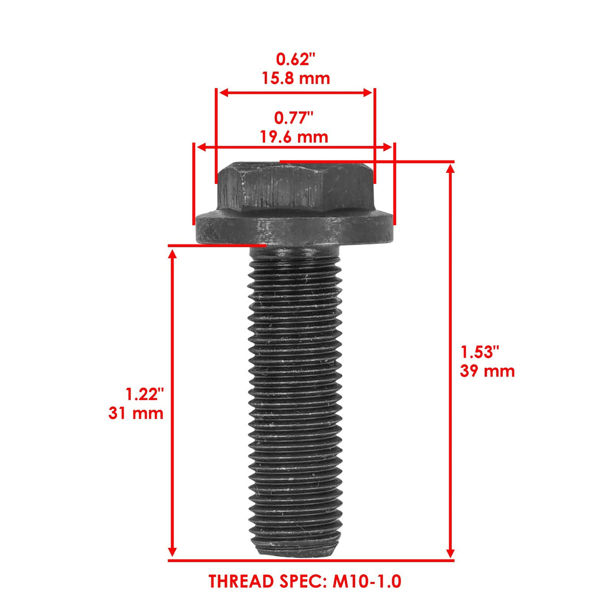 Deck Spindle and Bolt Replacement for John Deere LT160 LT166 (1983–2003)