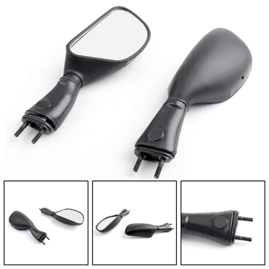 Mirrors for Kawasaki ZX6R ZX9R (1998–2003) Black