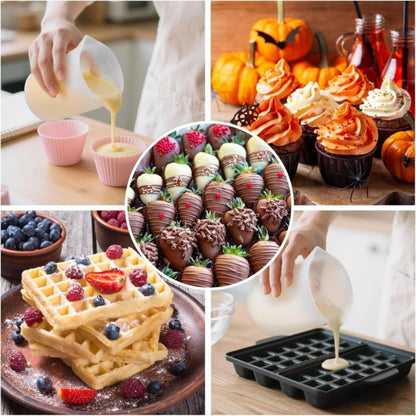Silicone Melting Cup with Pouring Spout for Baking