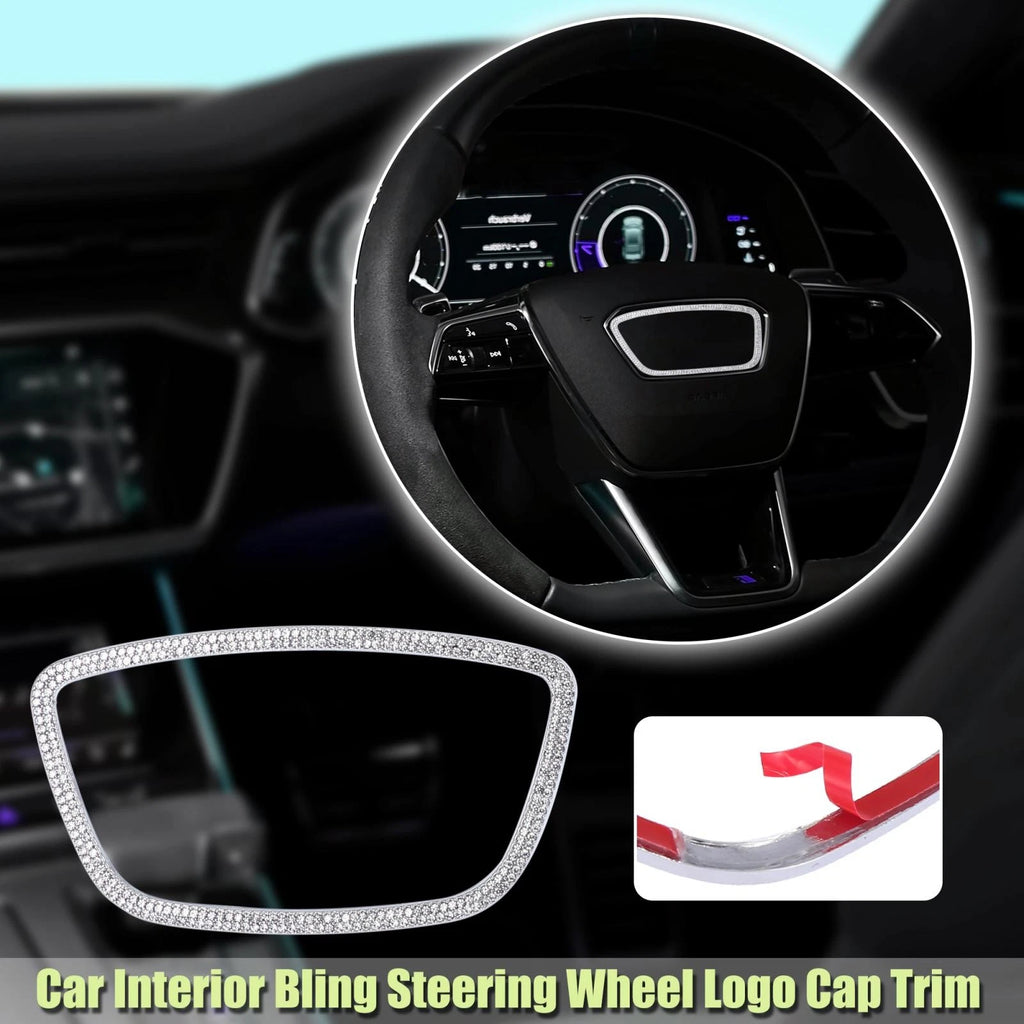 Steering Wheel Trim Cover Replacement Square Sticker for Audi Q7 (2016–2024)