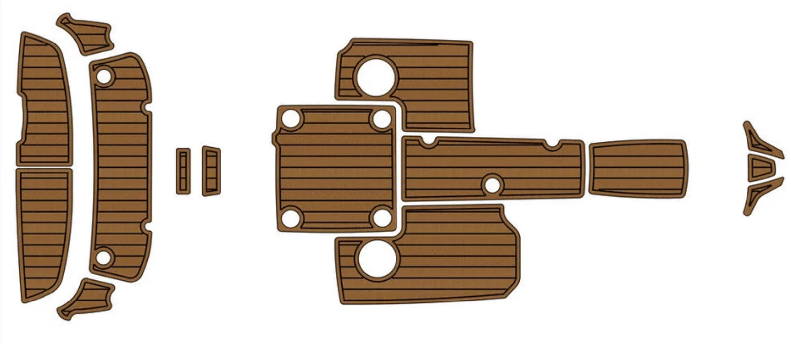 EVA Faux Teak Deck Floor Pad for Yamaha SX192 (2016)