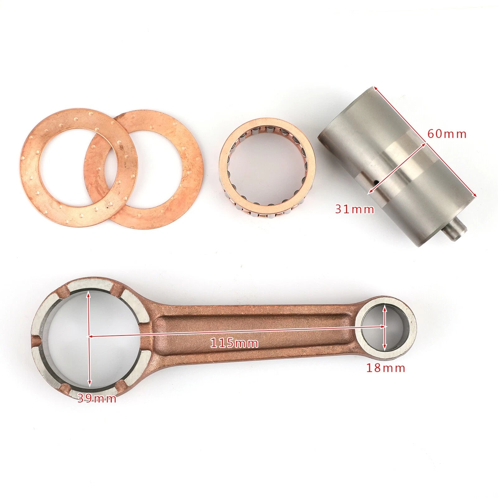 Connecting Rod Kit for Suzuki GN250 TU250 X DR250S GZ250 Marauder SP250 (1980–2023)