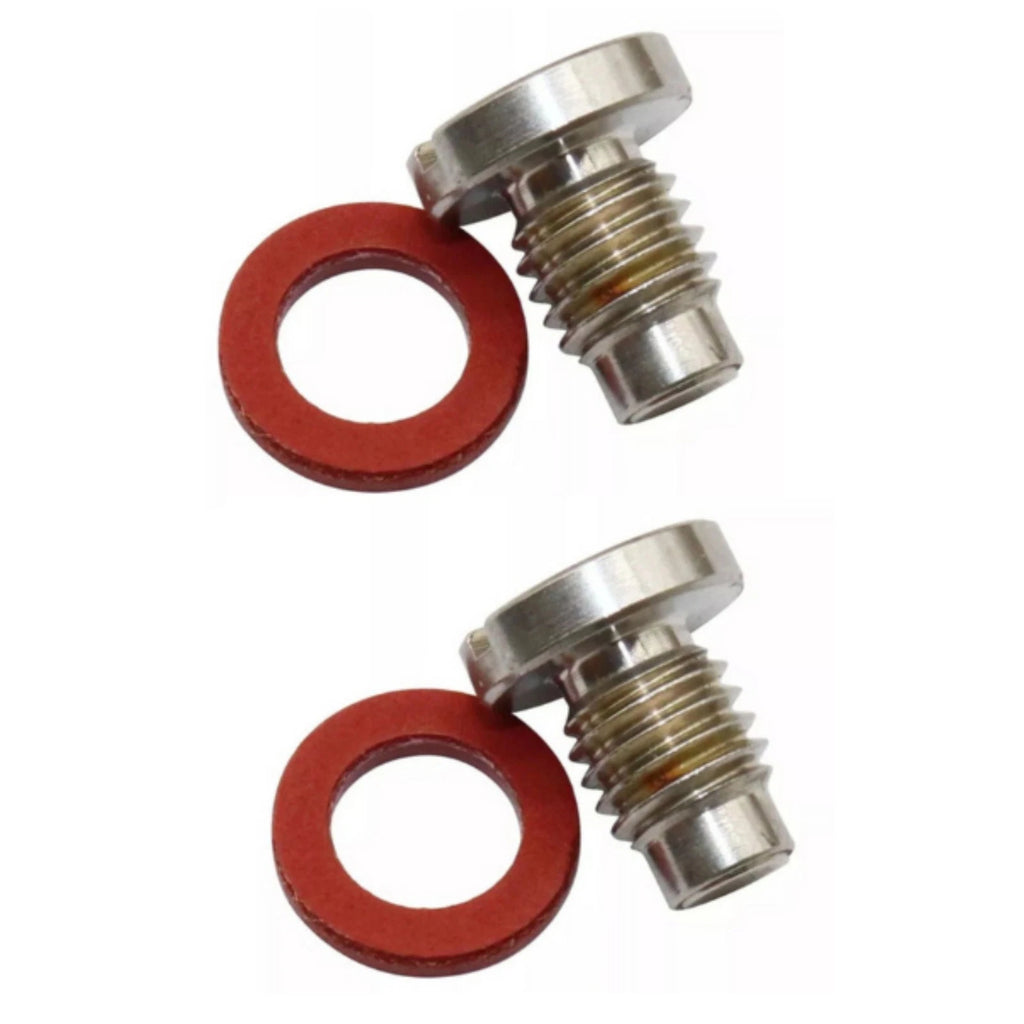 2X Slot Head Drain Fill Plug Screw & Gasket Kit for Yamaha Outboards (Lower Unit)