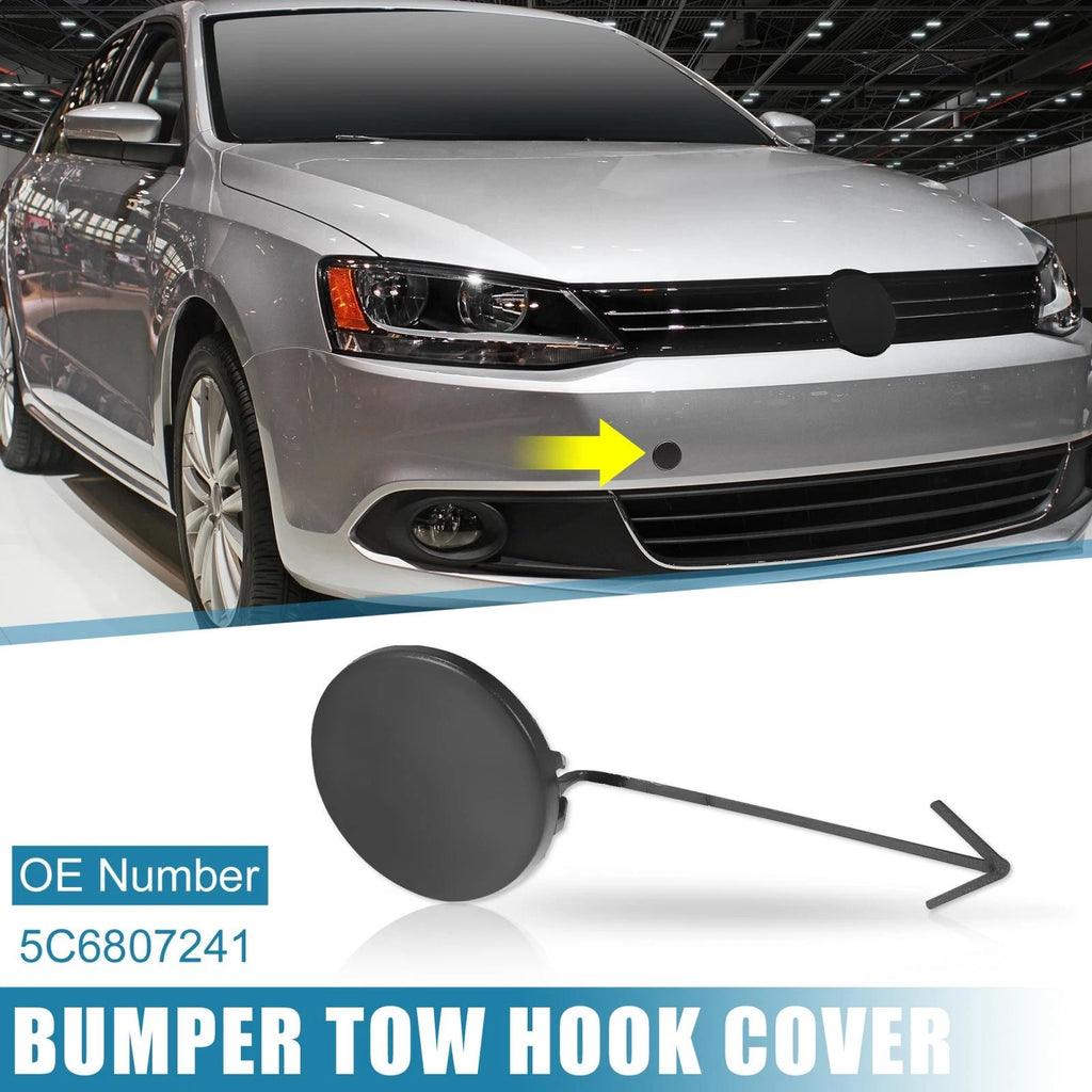 Front Bumper Tow Hook Cover Replacement for Volkswagen Jetta 2012–2014