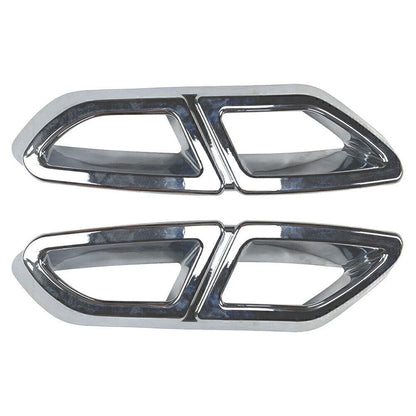 Chrome Rear Exhaust Muffler Tail Pipe Cover for VW Passat B8 (2016–2019)