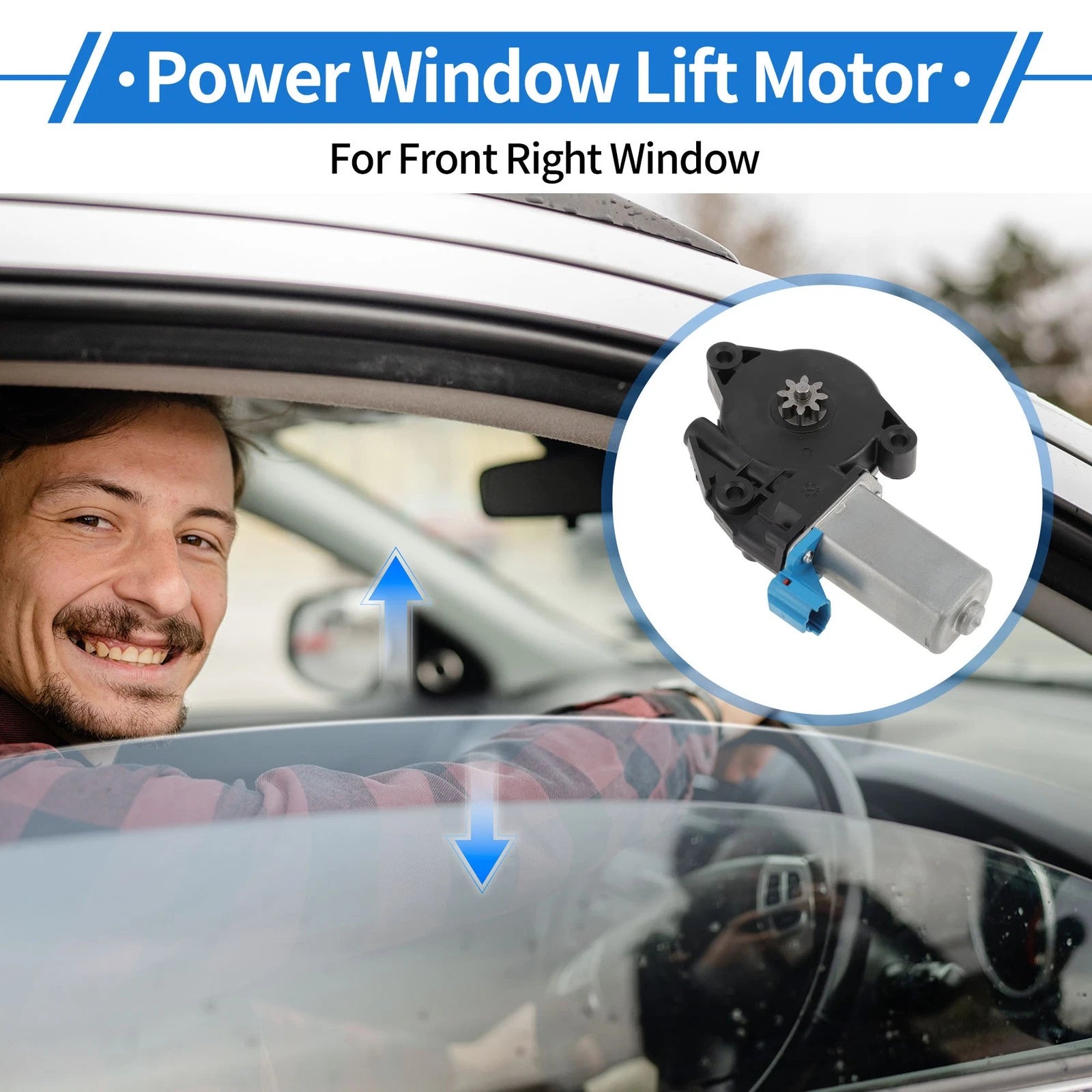 Power Window Regulator Lift Motor Replacement for Hyundai Tucson (2005–2009)