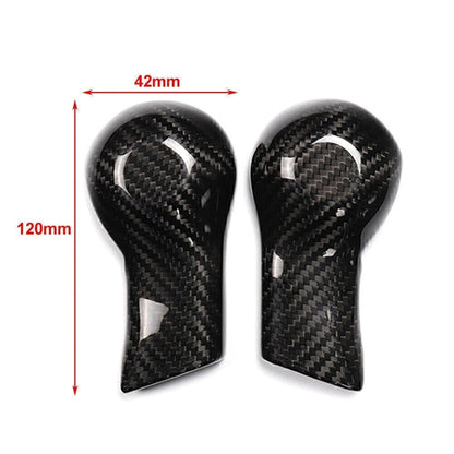 2X Carbon Fiber Shift Knob Cover Shell for Chevrolet Camaro (2010–2015) Red