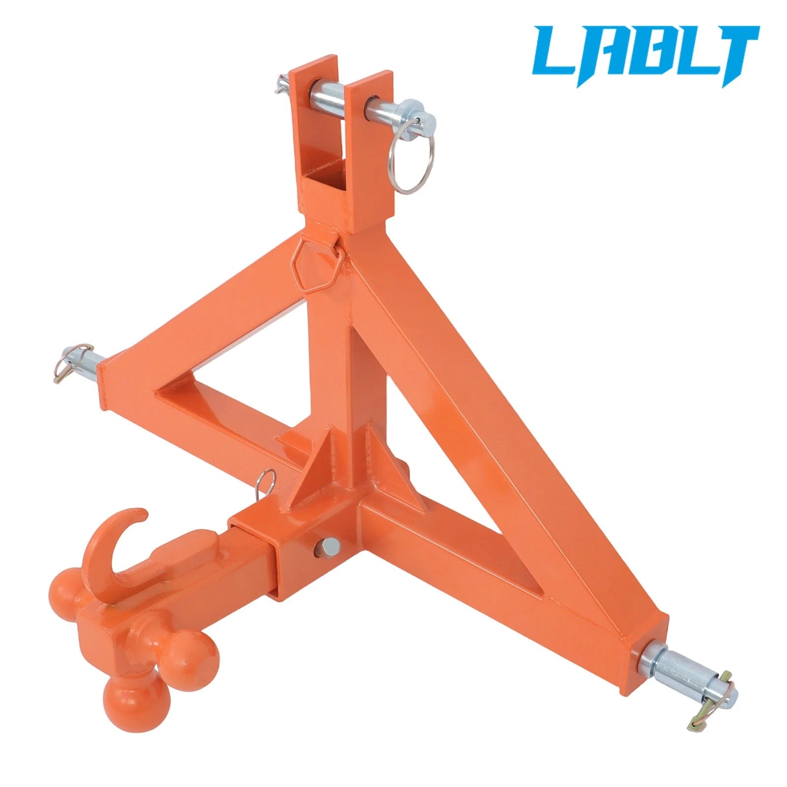 3" Trailer Hitch Receiver with Towing Ball & Hook for LABLT