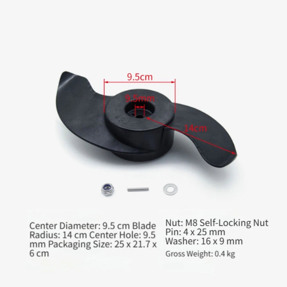 Outboard Engine Propeller for Electric Trolling Motors (Plastic Replacement)