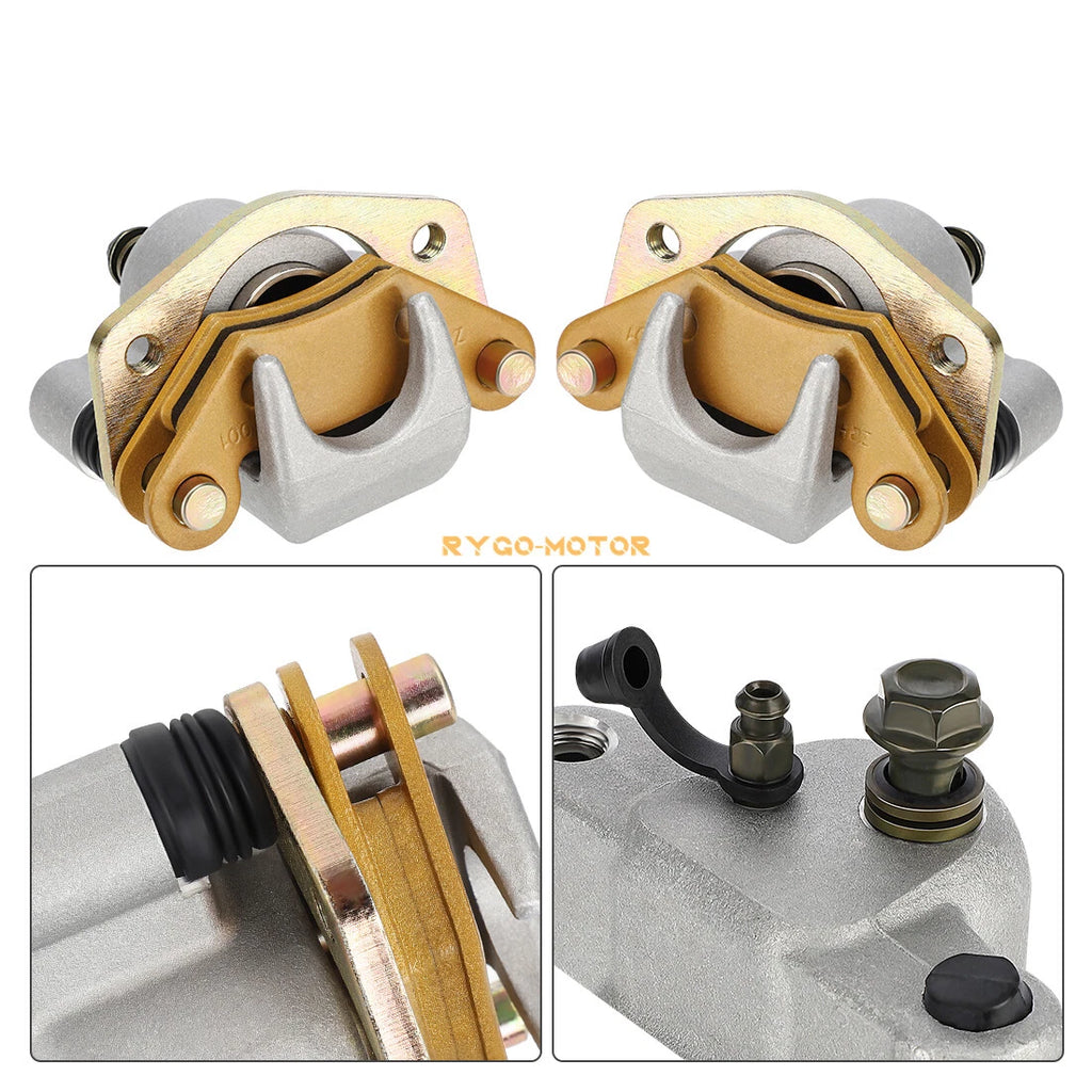 Front Brake Calipers & Pads for Polaris Phoenix 200, Sawtooth 200, Hawkeye 300 (200–200)
