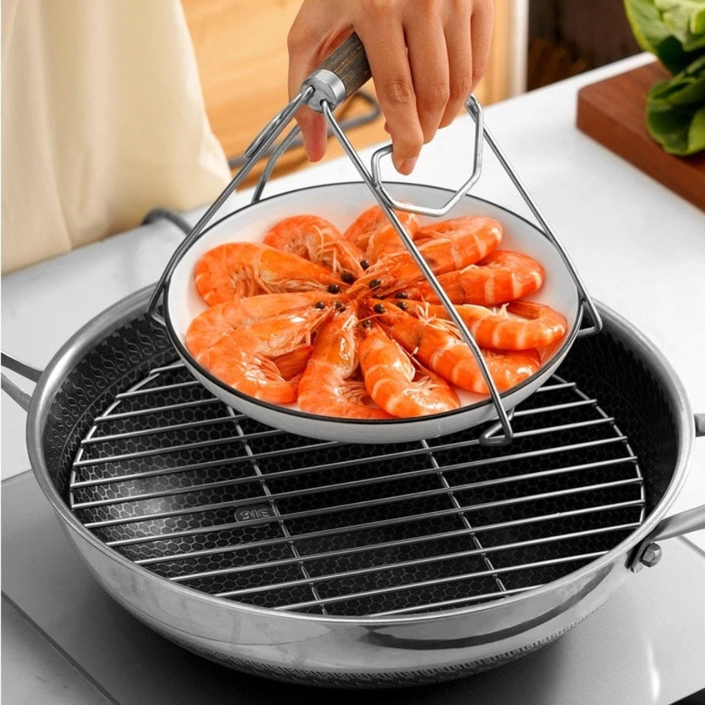 Round Steamer Rack for (316 Stainless Steel, Rust Resistant)
