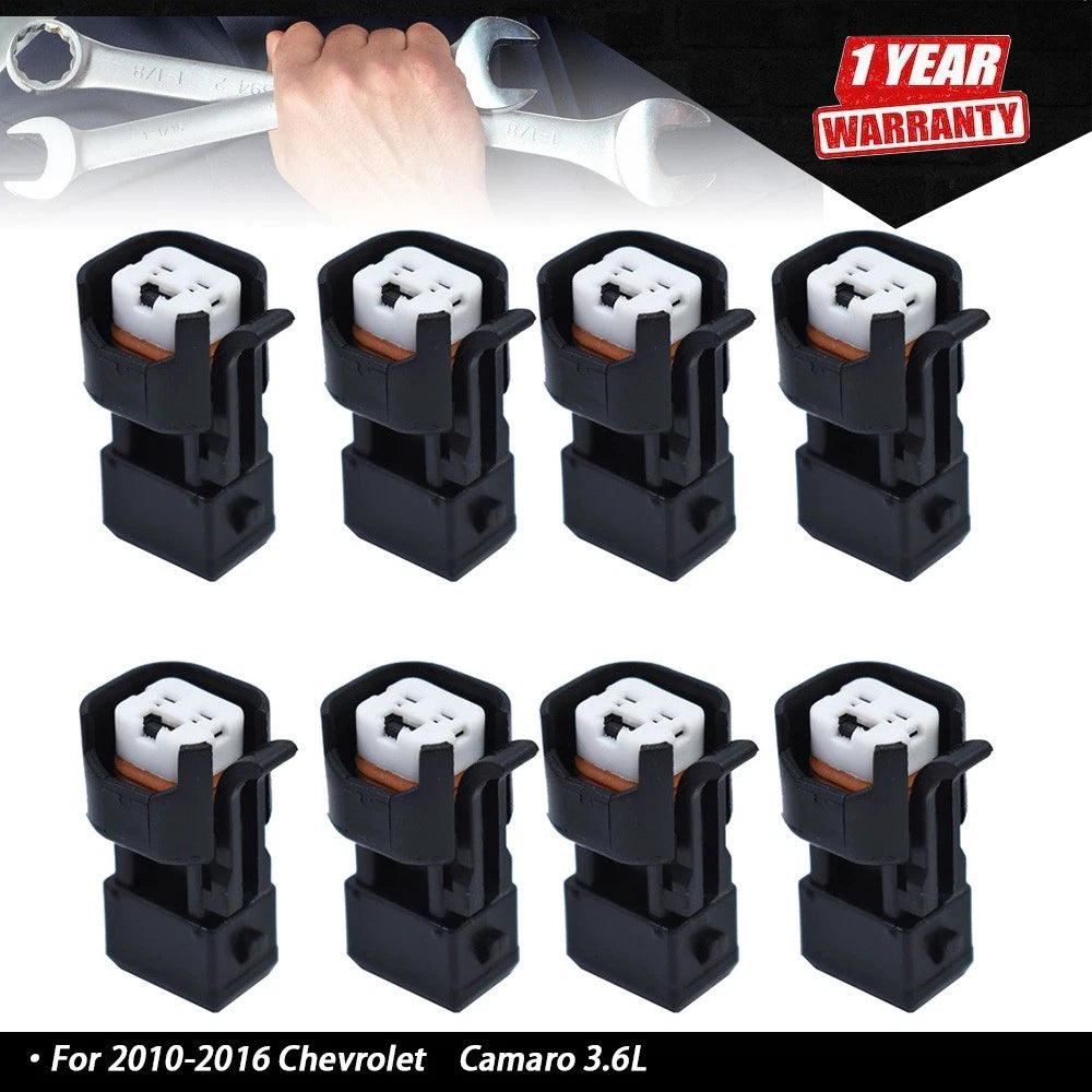 8pcs Injector Connector Adapter for LS1 LS2 LS3 LSX LT1 (EV1 to EV6 EV14)