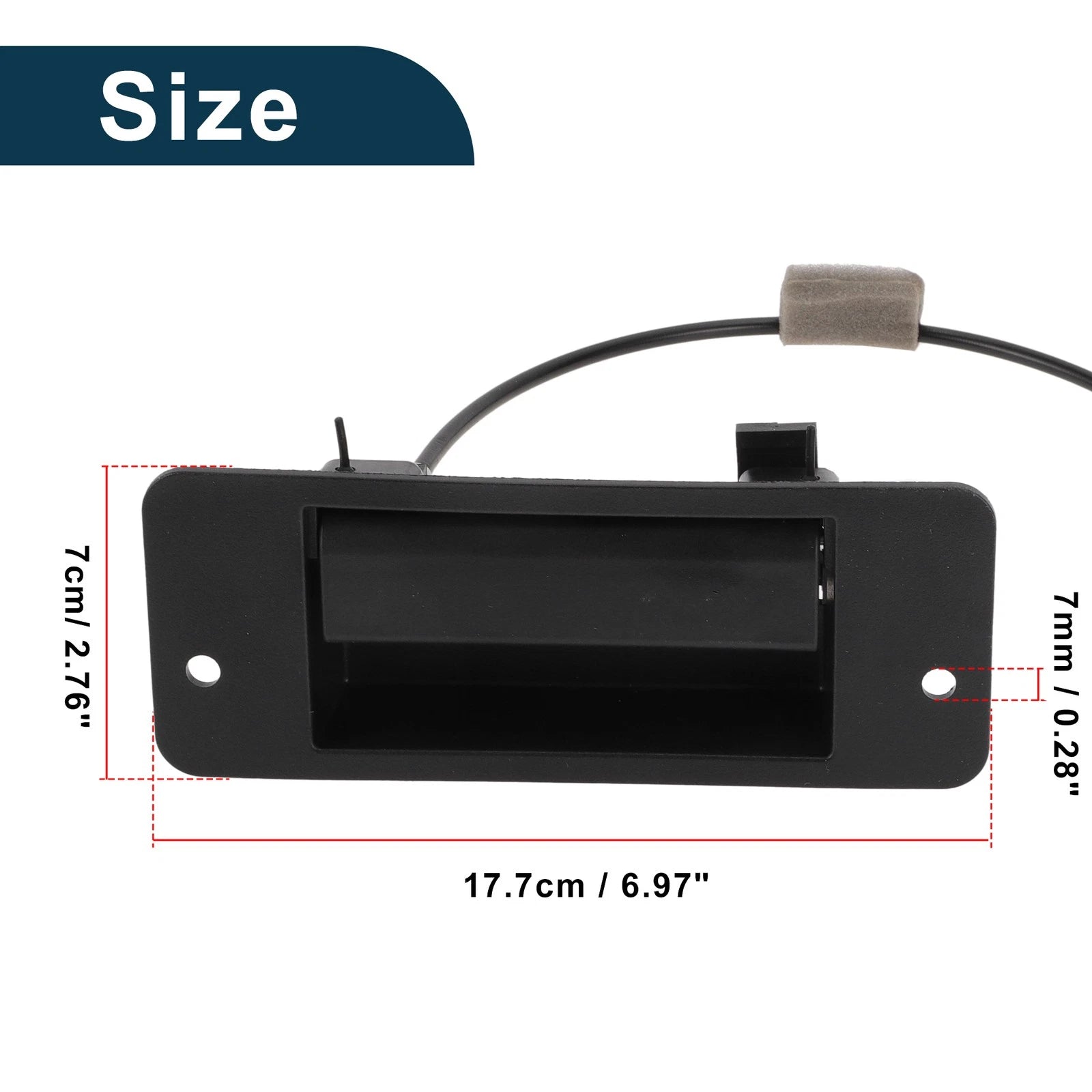 Tailgate Handle Bezel for Ford E150 E250 E350 E450 (Black)