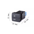 1x Black Dual Dashboard Switch Button w Harness for Toyota (Current Model)