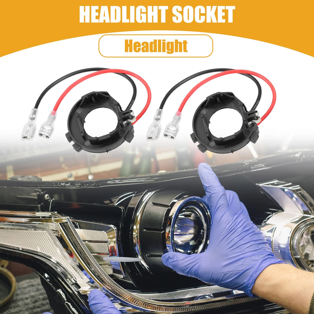 LED Headlight Holder Socket Pair for Volkswagen (2005–2015)