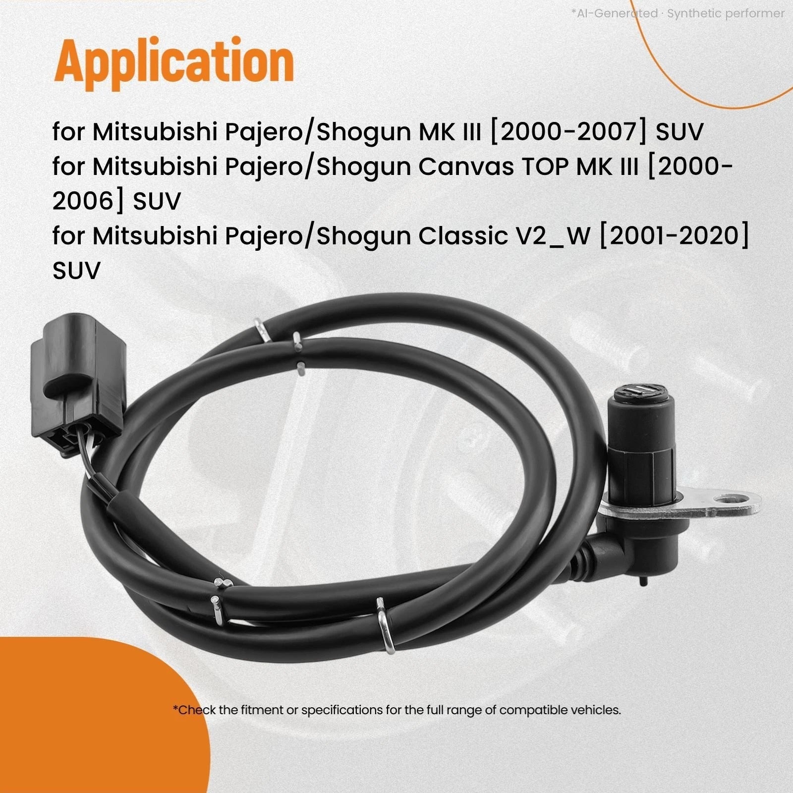 ABS Speed Sensor Front Left for Mitsubishi Pajero (2000–2007) MR569411