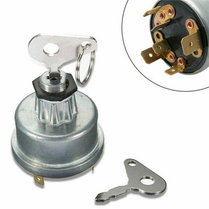 Ignition Key Set & Switch Assembly for Agricultural Equipment (12V/24V)