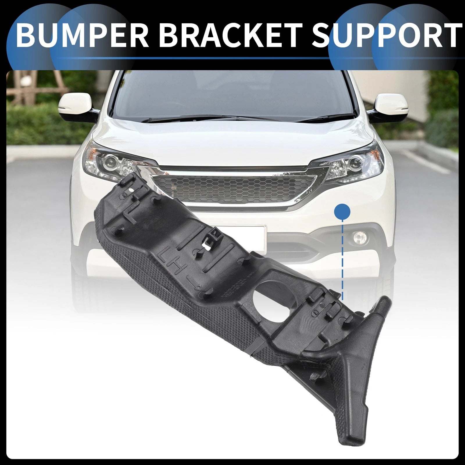Left Front Bumper Retainer Bracket for Hyundai Santa Fe (2019–2020)
