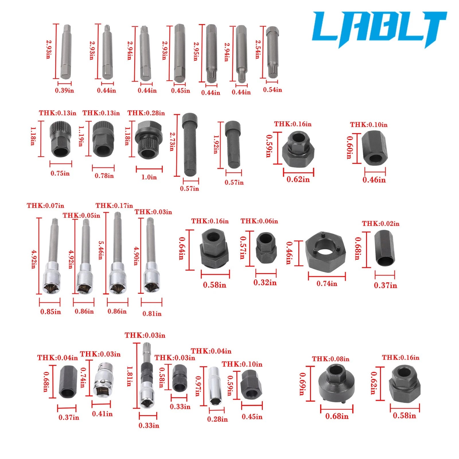 30PCS Alternator Pulley Removal Tool Kit for