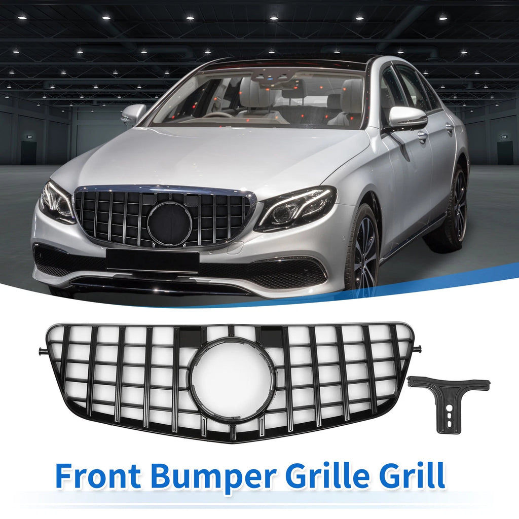 Front Upper Bumper Grille Grill Replacement for Mercedes-Benz E300 (2009–2013)