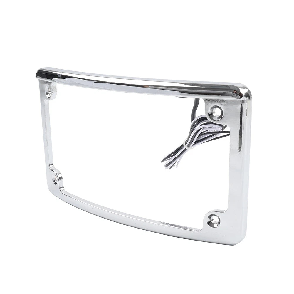 Rear License Plate Frame Bracket with Light for Harley Touring Glide