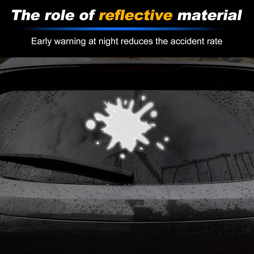Reflective Bumper Decal for - Silver Tone