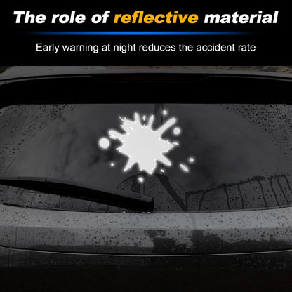 Reflective Bumper Decal for - Silver Tone