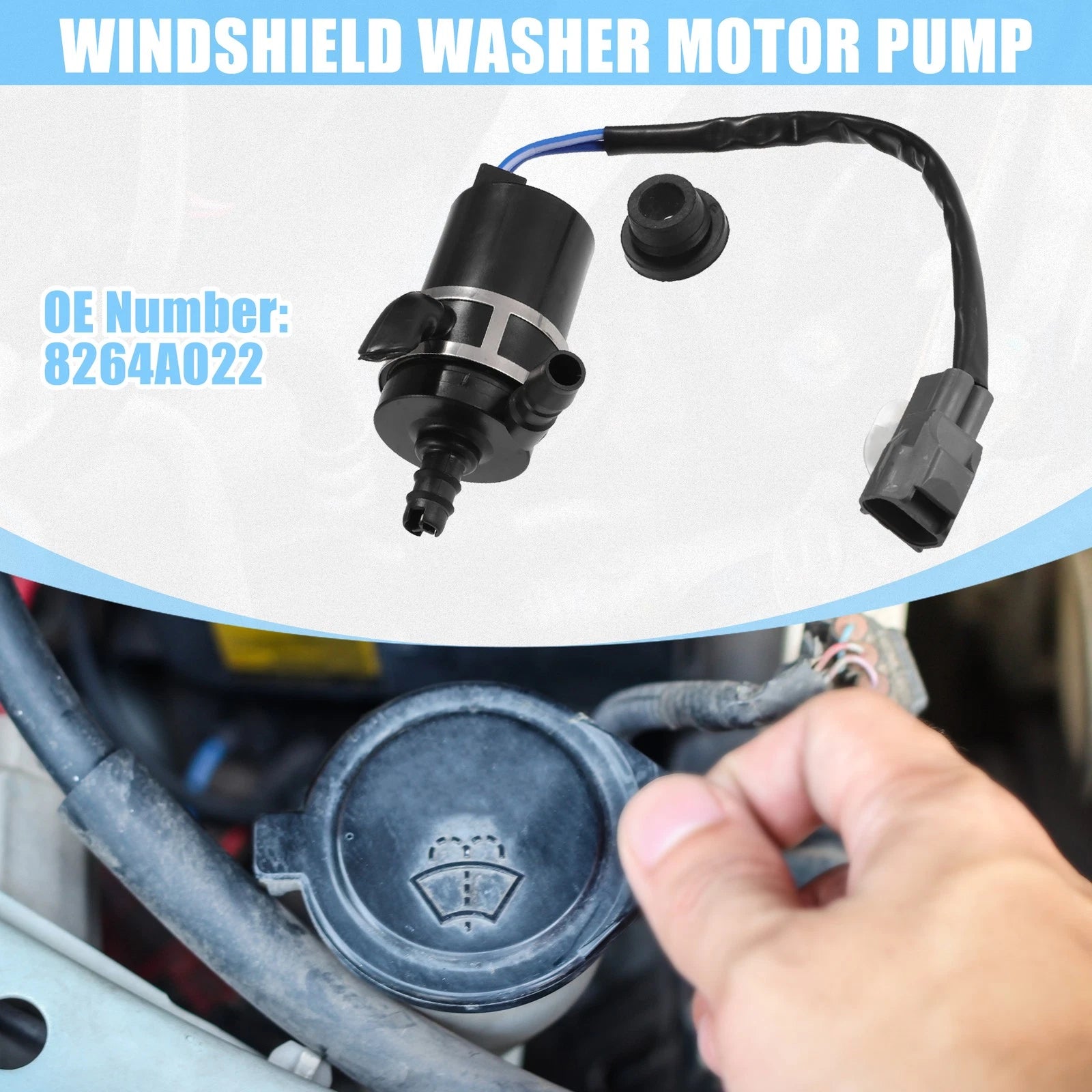 Windshield Washer Pump Motor Replacement for Mitsubishi Pajero (2008–2015)
