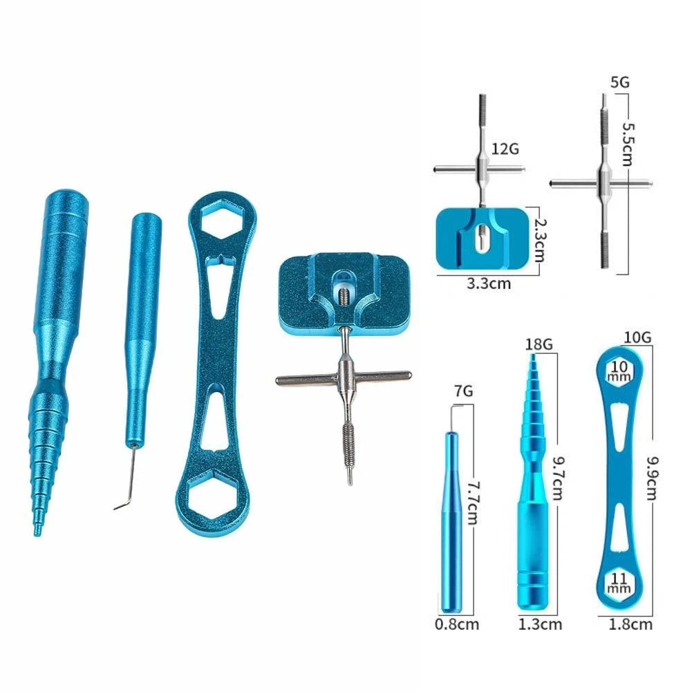 Fishing Reel Maintenance Tool Set with Protective Storage Box