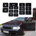 A/C Button Repair Kit for Audi A6 C5 (1997–2004) with Stickers