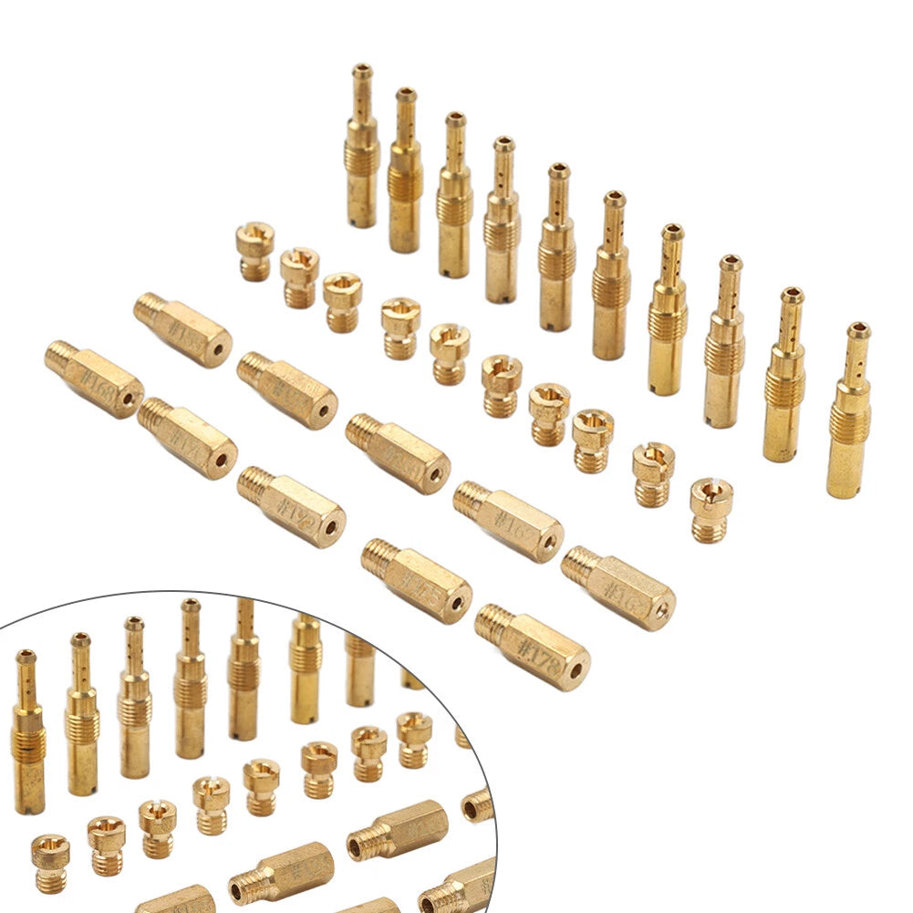 20 Pcs Carburetor Main Jets & 10 Pcs Pilot Jets Kit for PWK CVK