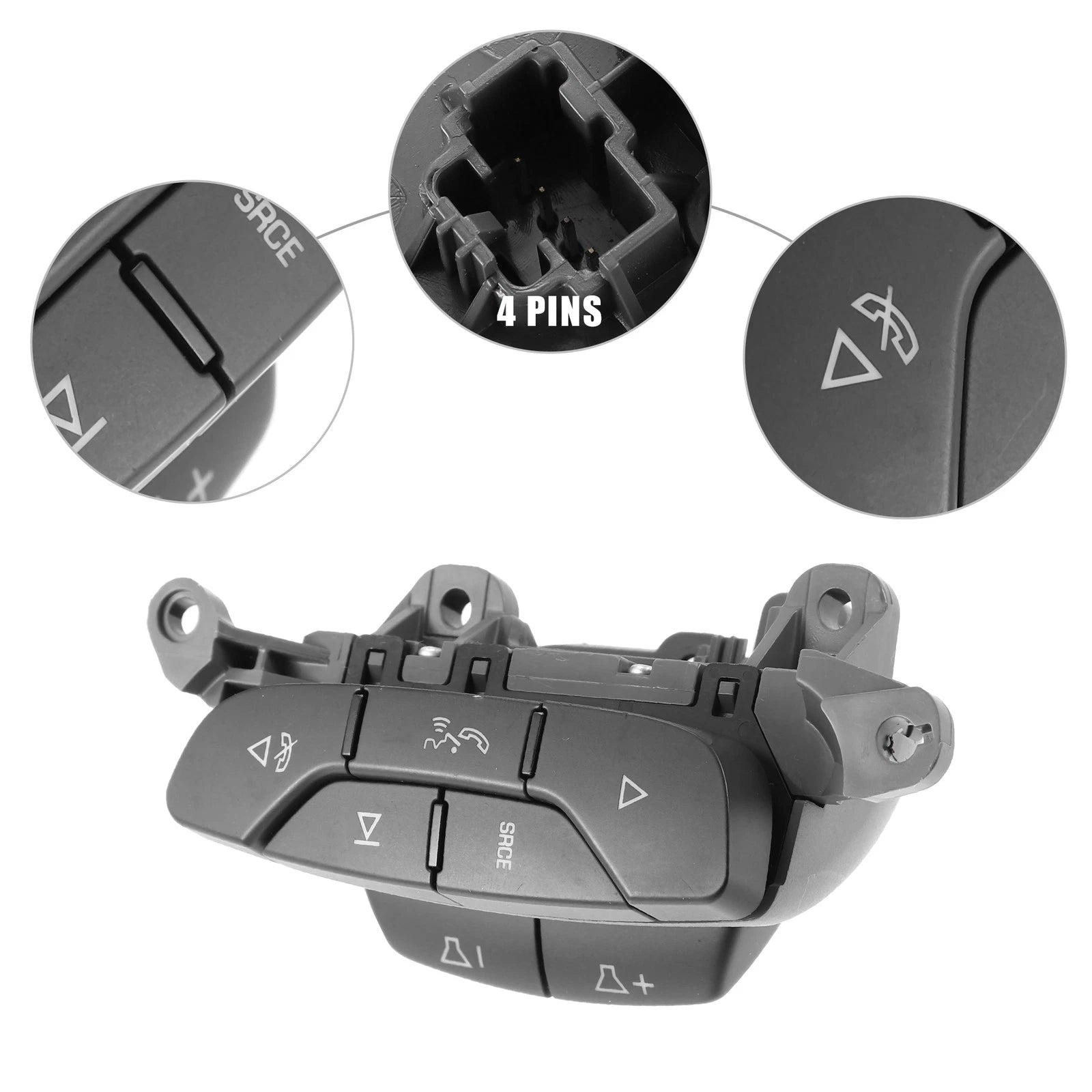 Steering Wheel Audio Volume Control Switch Fit for Chevrolet Silverado (2014–2019)