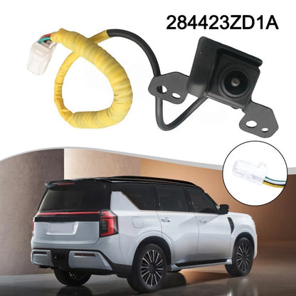 Black ABS Rear View Camera for Nissan Patrol 284423ZD1A Reverse Parking Use