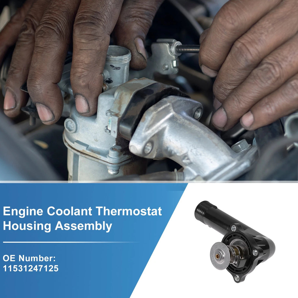 Engine Coolant Thermostat Housing Assembly Replacement for BMW 3 Series E36 (1992–1999)