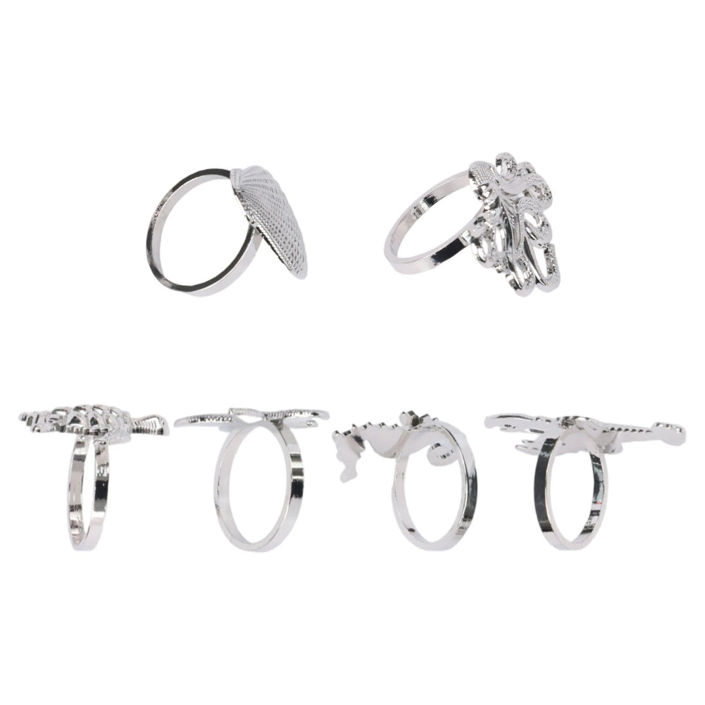 Napkin Rings with Marine Creatures for Table Decor