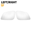 Mirror Glass Pair Left Right White Heated Back for BMW 2 3 4 5 6 (2014–2021)