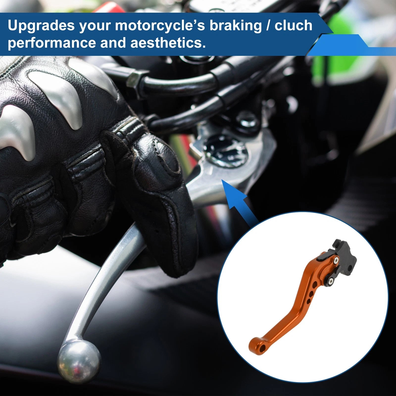 Adjustable Short Brake Clutch Levers for Ducati Scrambler 62 (2019–2020) - Orange