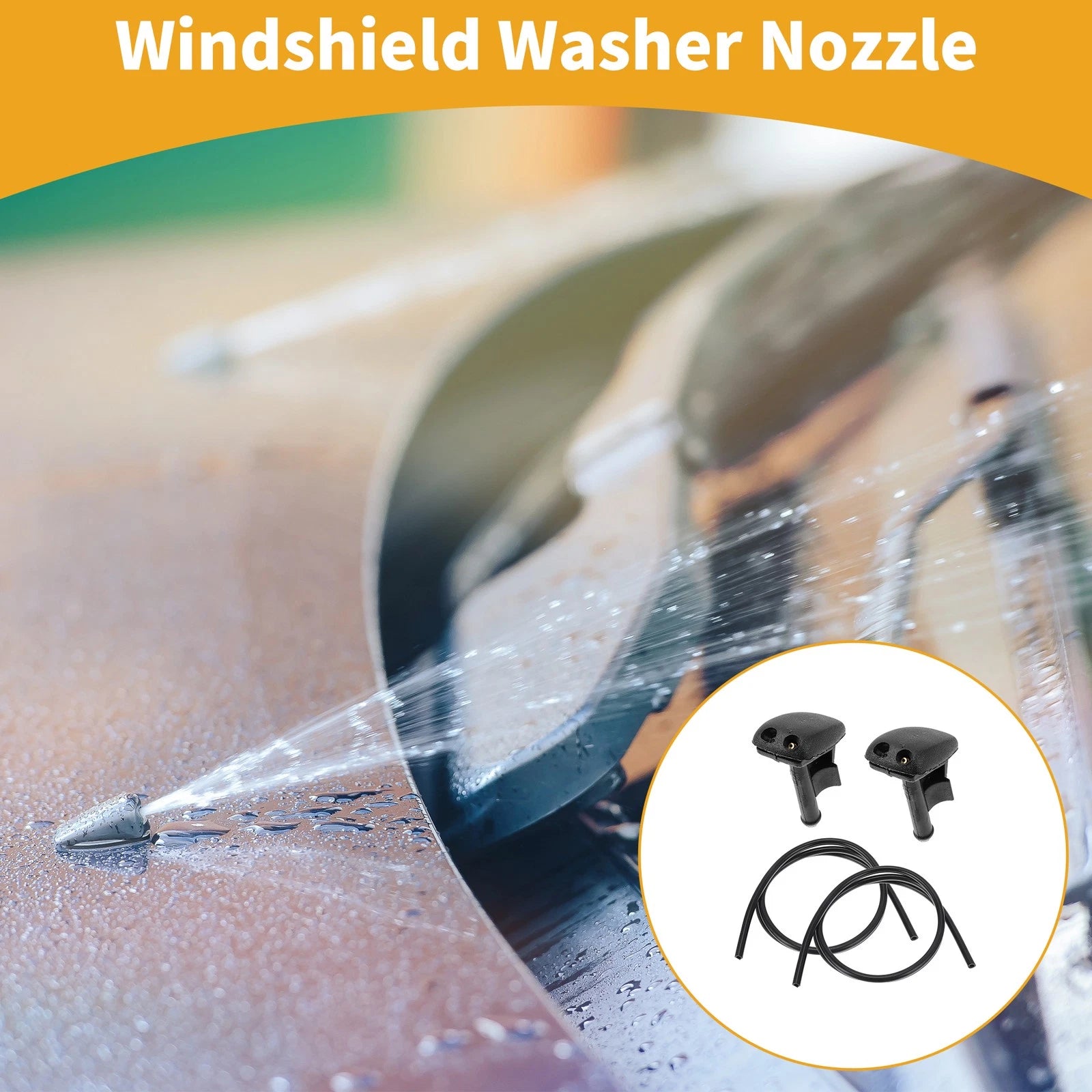 Windshield Washer Nozzle Kit for BMW 318i 1992–1998