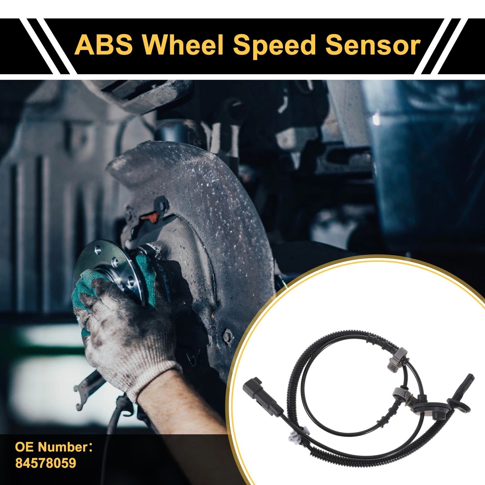 ABS Wheel Speed Sensor Front Left Replacement for Chevrolet Blazer (1996–2005)