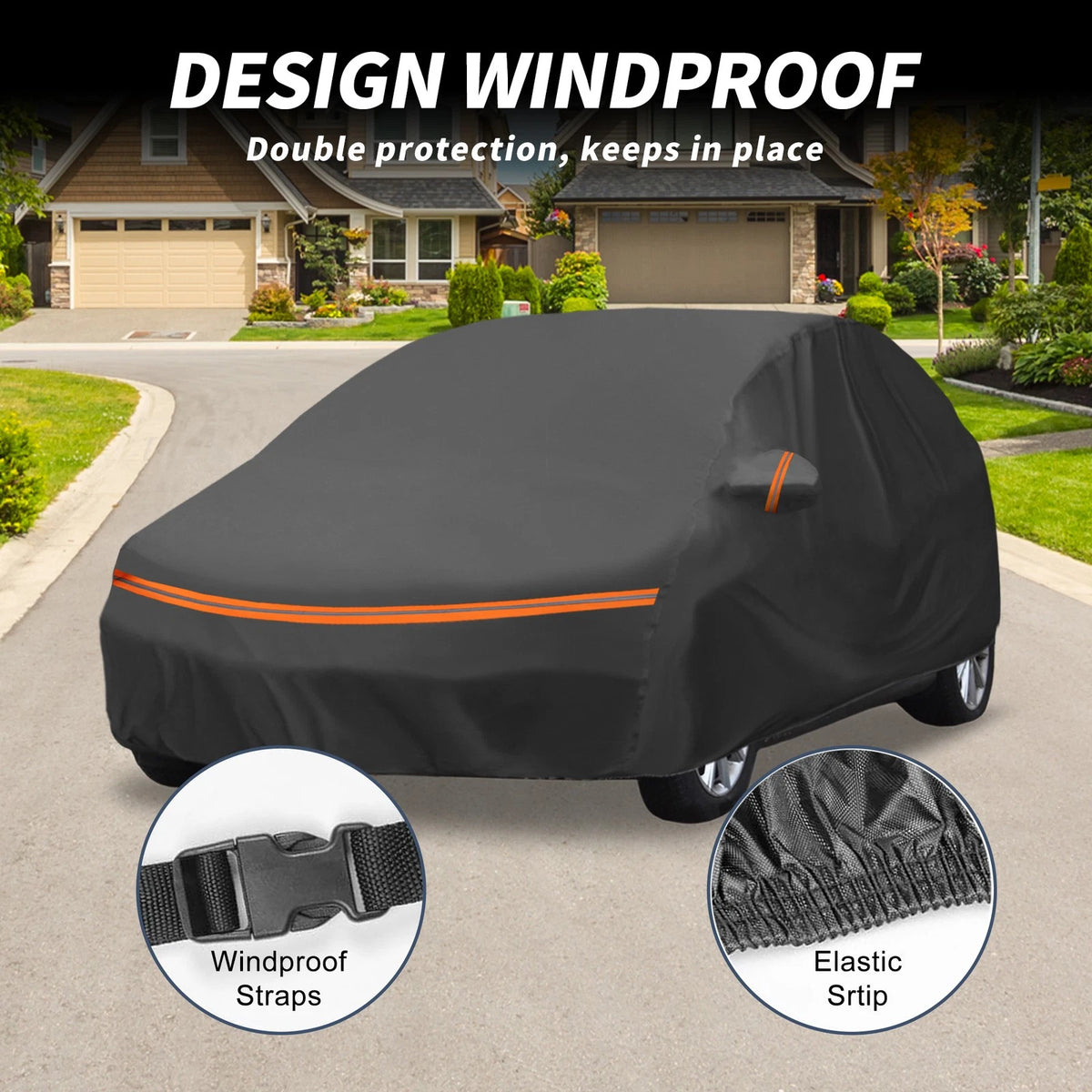 Waterproof Car Cover for Ford C-Max (2003–2019) with Zipper