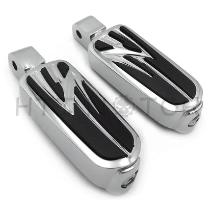 Chrome Flash Footpegs for Honda Rebel 250 (1996–2016) VT1300 (2010–2016)