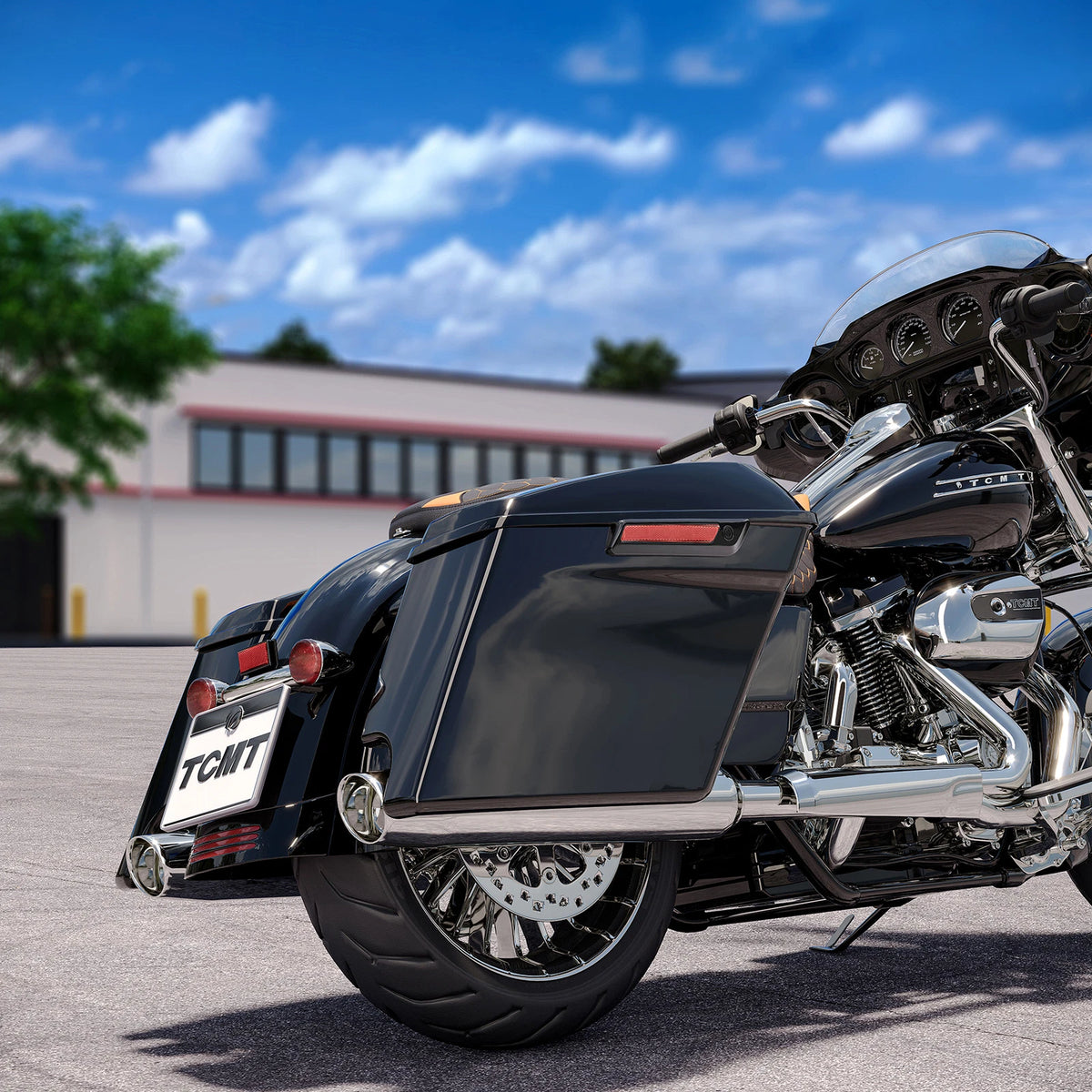 5" Stretched Extended Saddlebags for Harley Touring Electra Glide (2014–2024)