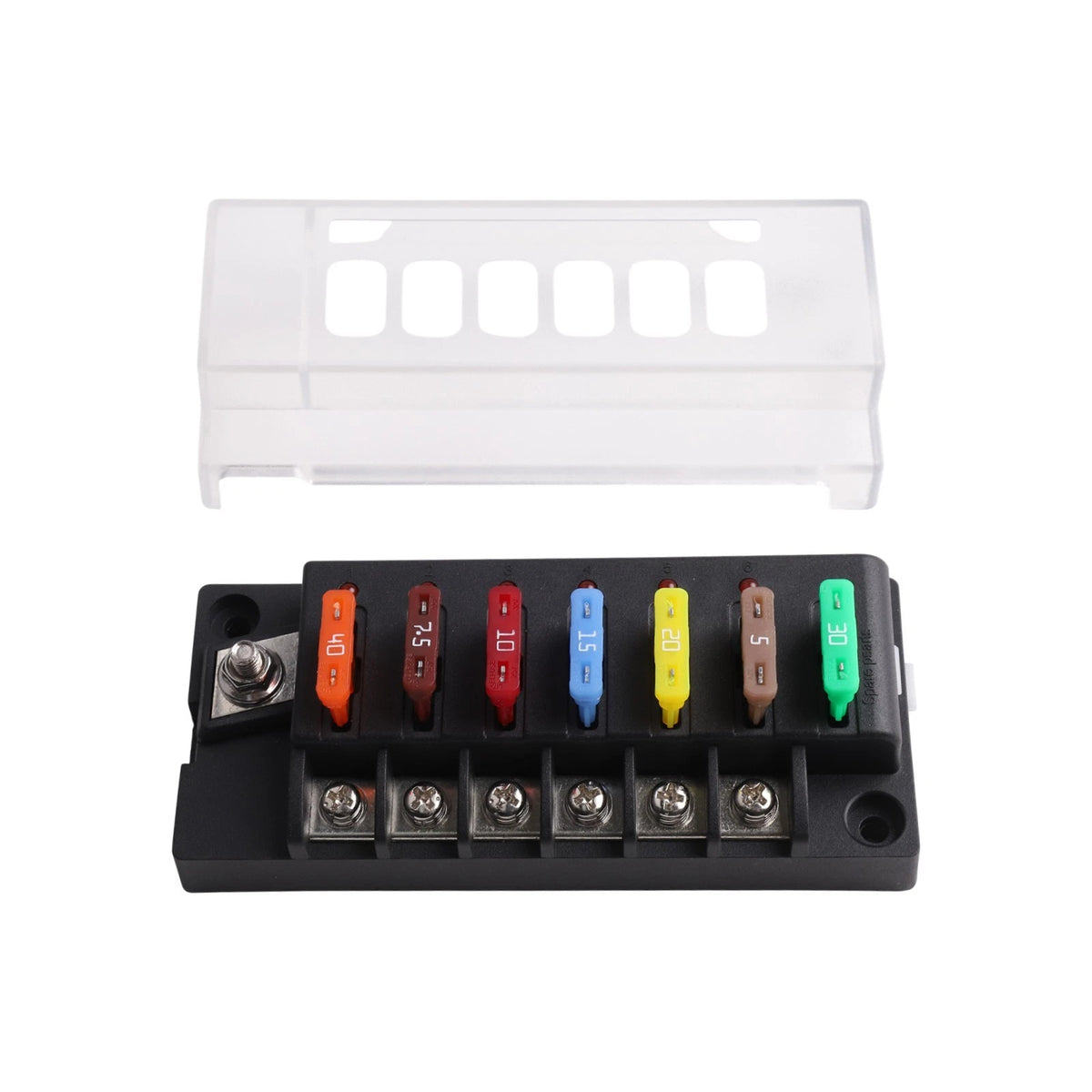 12V Marine Fuse Block Kit with LED Indicator