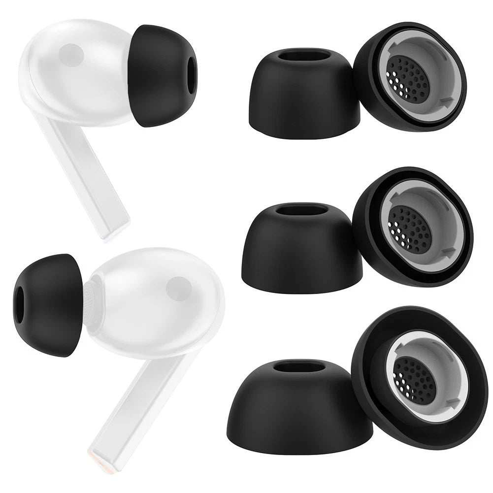 Silicone Ear Tips for Galaxy Buds3 Pro (S, M, L) - Black