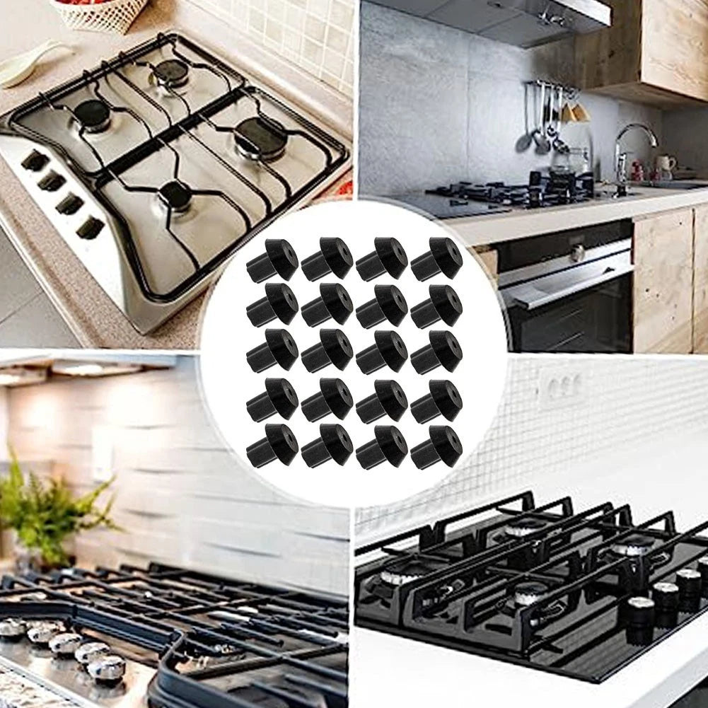 20 Pack Heat Resistant Rubber Feet for Gas Stove