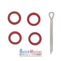 Prop Shaft Oil Seal Kit with O-ring for Yamaha Outboard F 6 8 9.9 HP (1990–2023) 93101-15074