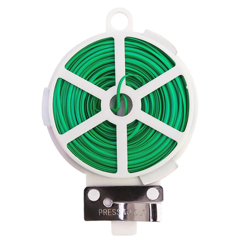 Plant Support Tie Wire with Cutting Tool for Garden Use