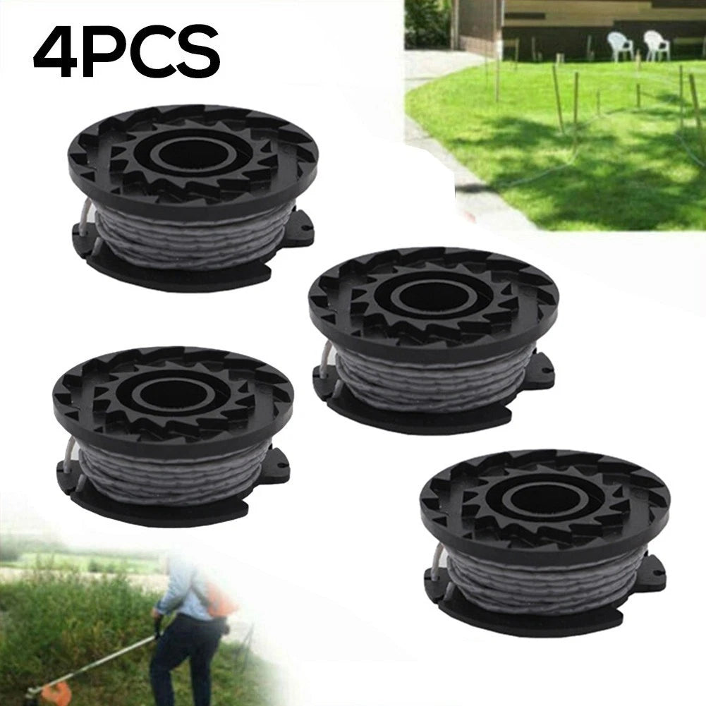 Set of 4 String Trimmer Spools for GreenWorks (Compatible) 065 Inch