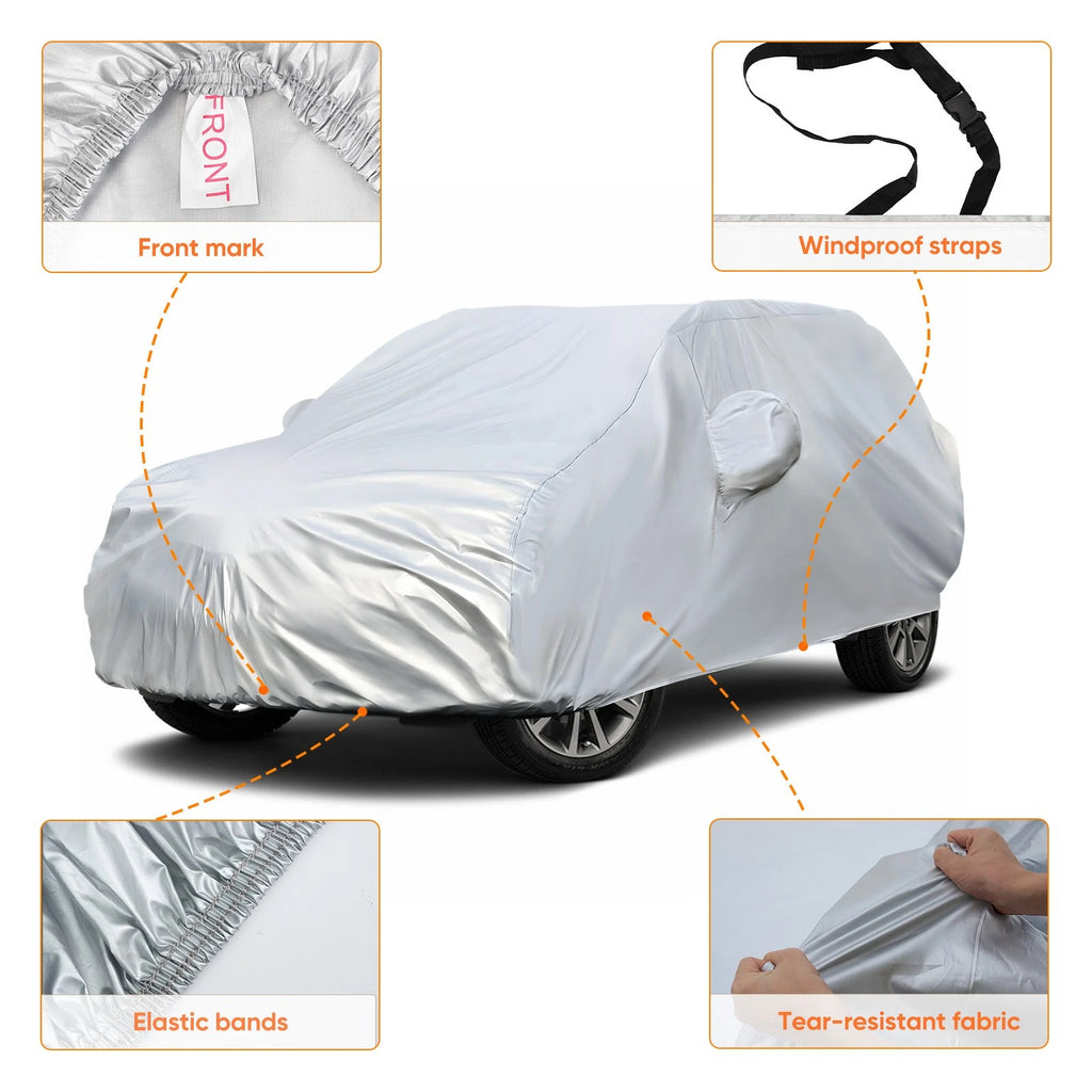 Car Cover for Medium SUV (Waterproof, Windproof, Dustproof, Anti-UV)