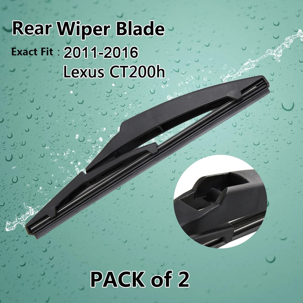 Rear Windshield Wiper Blade 200mm 8 Inch Replacement for Lexus CT200h (2011–2016)